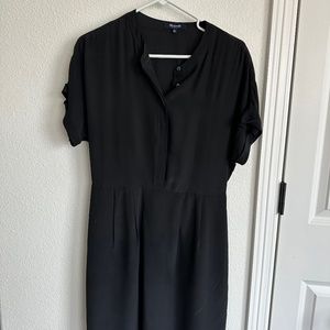 Madewell Silk Black Dress